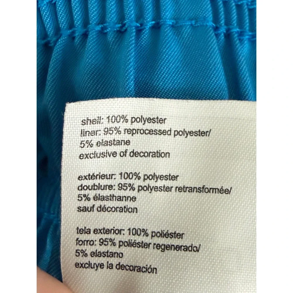 Speedo‎ Men Blue Athletic Swim Trunks Size M Lined Drawstring Summer Swim Beach